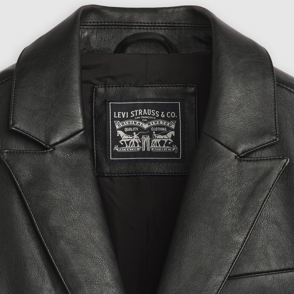 NWT Levi's Black Single Breasted Blazer - Picture 5 of 9